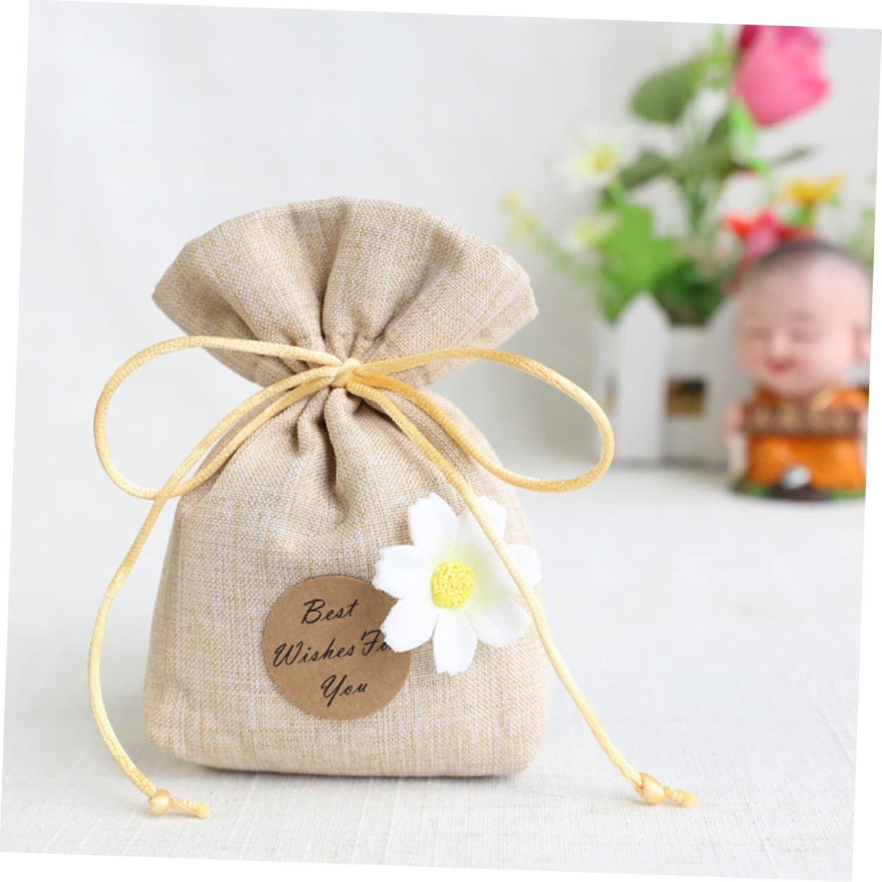 6 Pack Lavender Scented Cheesecloth Drawstring Bags - Aromatherapy Sachets for Closet, Car & Drawer Freshener | Natural Home Fragrance Solution for Wardrobe, Dresser & Small Spaces
