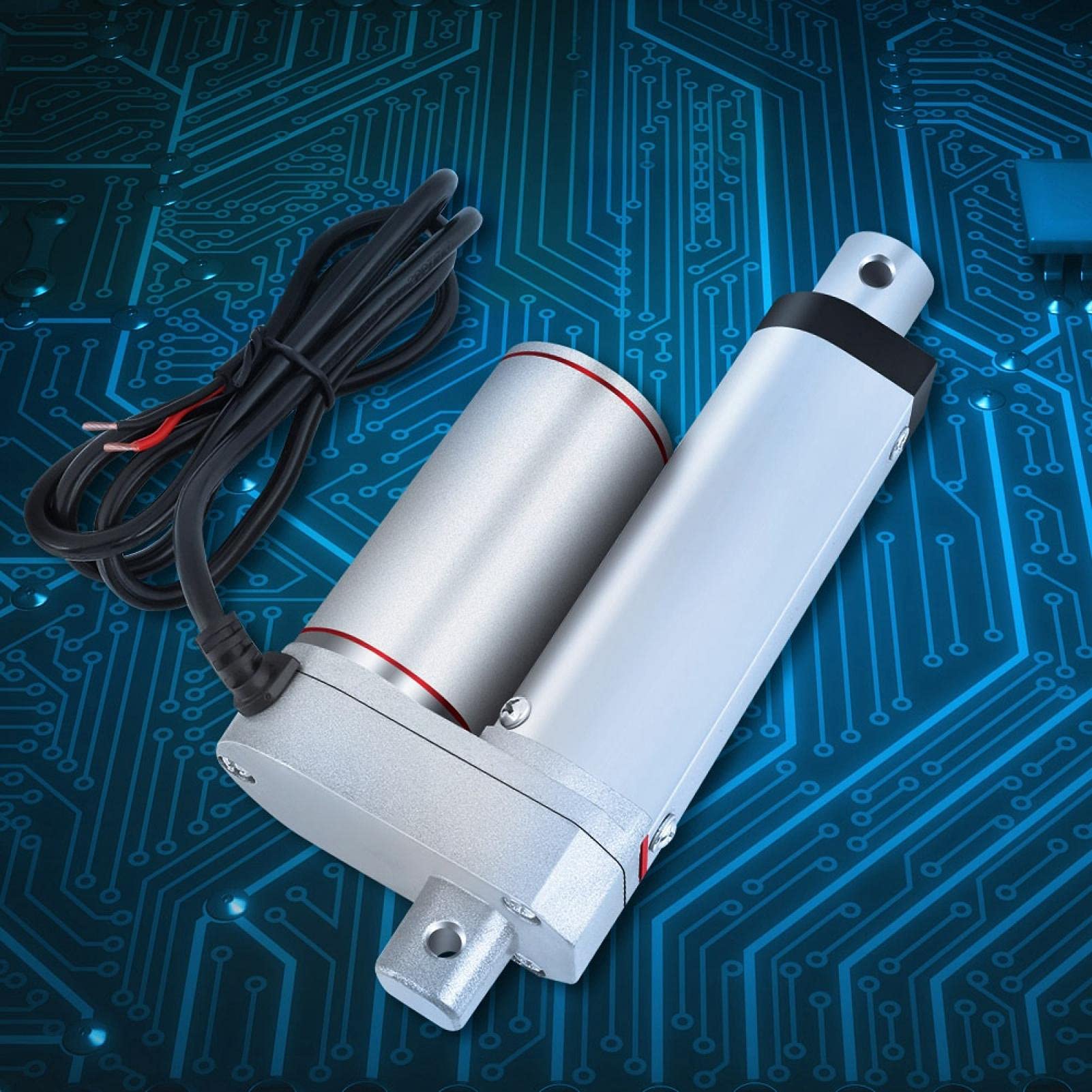 12V DC Electric Linear Actuator - 1000N Force, 150-500mm Adjustable Stroke, Heavy Duty Motor Bracket (50mm) for Golf Simulators, Home Automation & Industrial Machinery