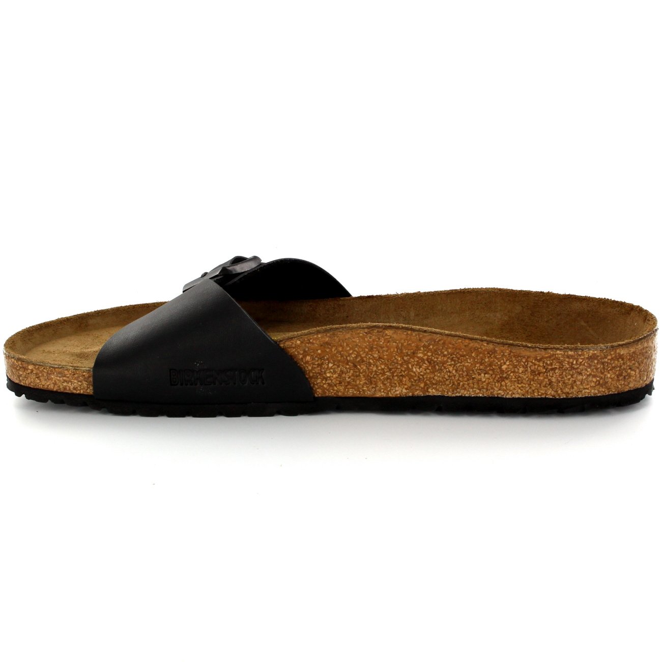 Birkenstock Madrid Men's Slip-On Sandals with Buckle - Comfortable Summer Beach Shoes for Vacation - White Size 7 - Perfect for Walking, Travel & Outdoor Activities