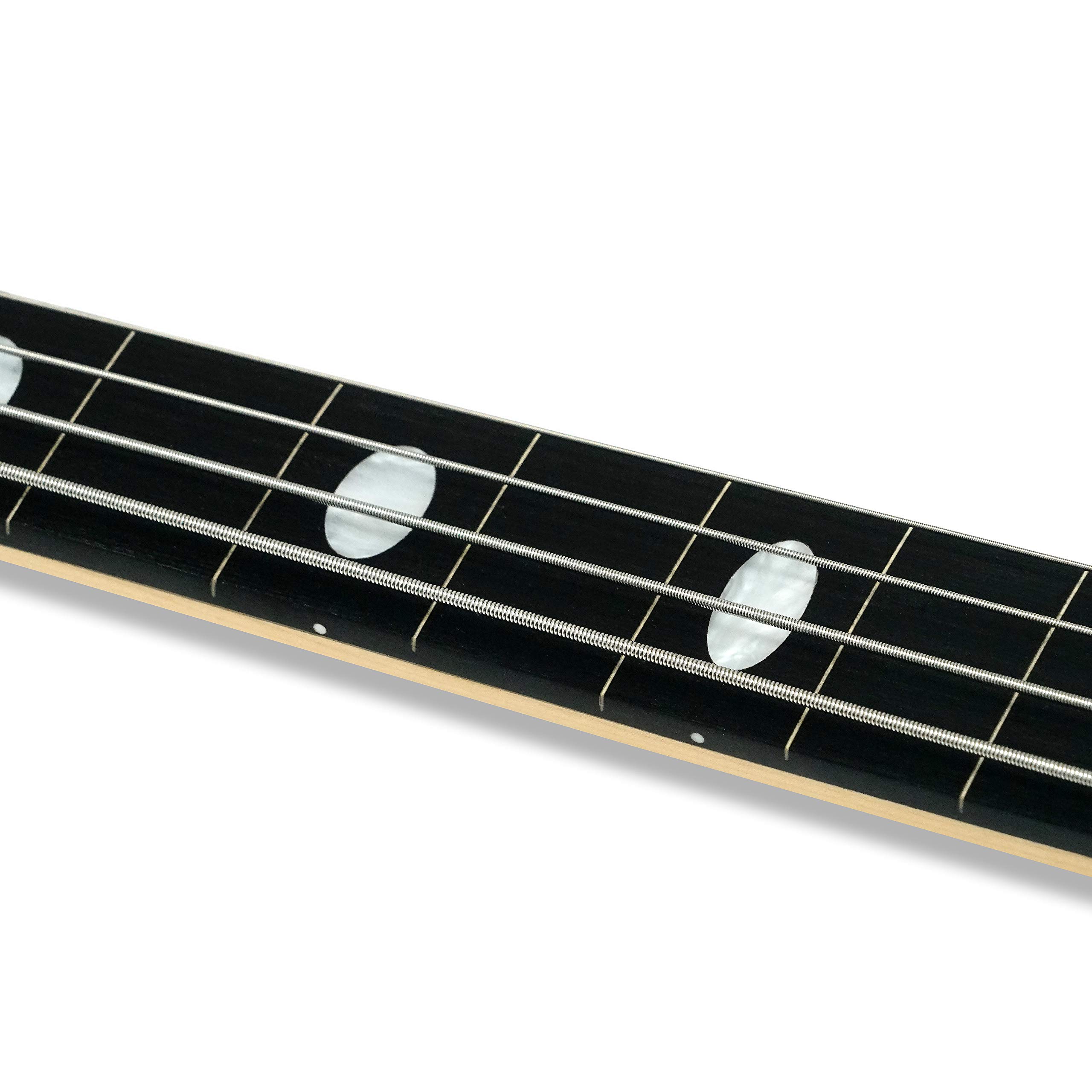 4 String Fretless Electric Bass Guitar - Millettia Laurentii & Okoume Body with Maple Neck - Perfect for Jazz, Blues & Studio Recording