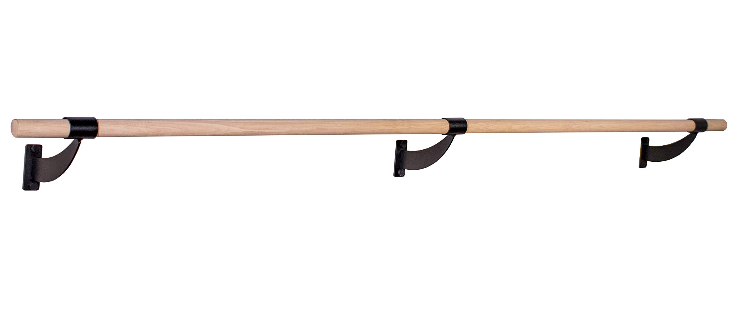 VITA Barre Wall-Mounted Ballet Barre - Classic WB15 Solid Wood Fixed Height Exercise Equipment for Home, Studio & Gym | Dance, Fitness, Pilates Training for Kids & Adults | Perfect for Ballet Practice, Stretching & Strength Workouts (Made in USA)