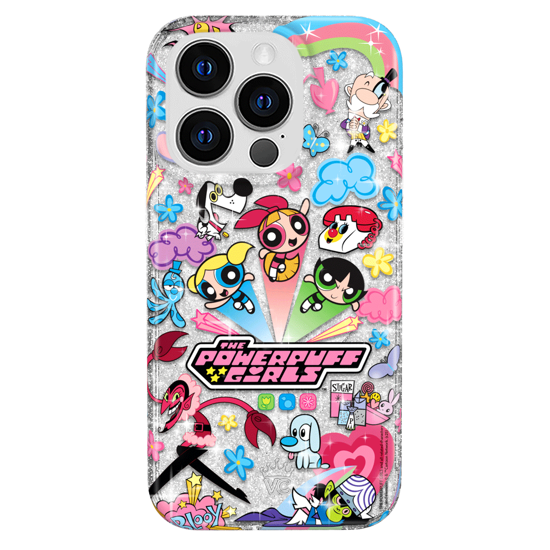 The Powerpuff Girls Girl Power iPhone Case - Cute Cartoon Character Phone Cover for iPhone 13/12/11/X/8/7 - Perfect for Fans, Kids, and Gift Giving - Durable Protection for School, Work, and Everyday Use