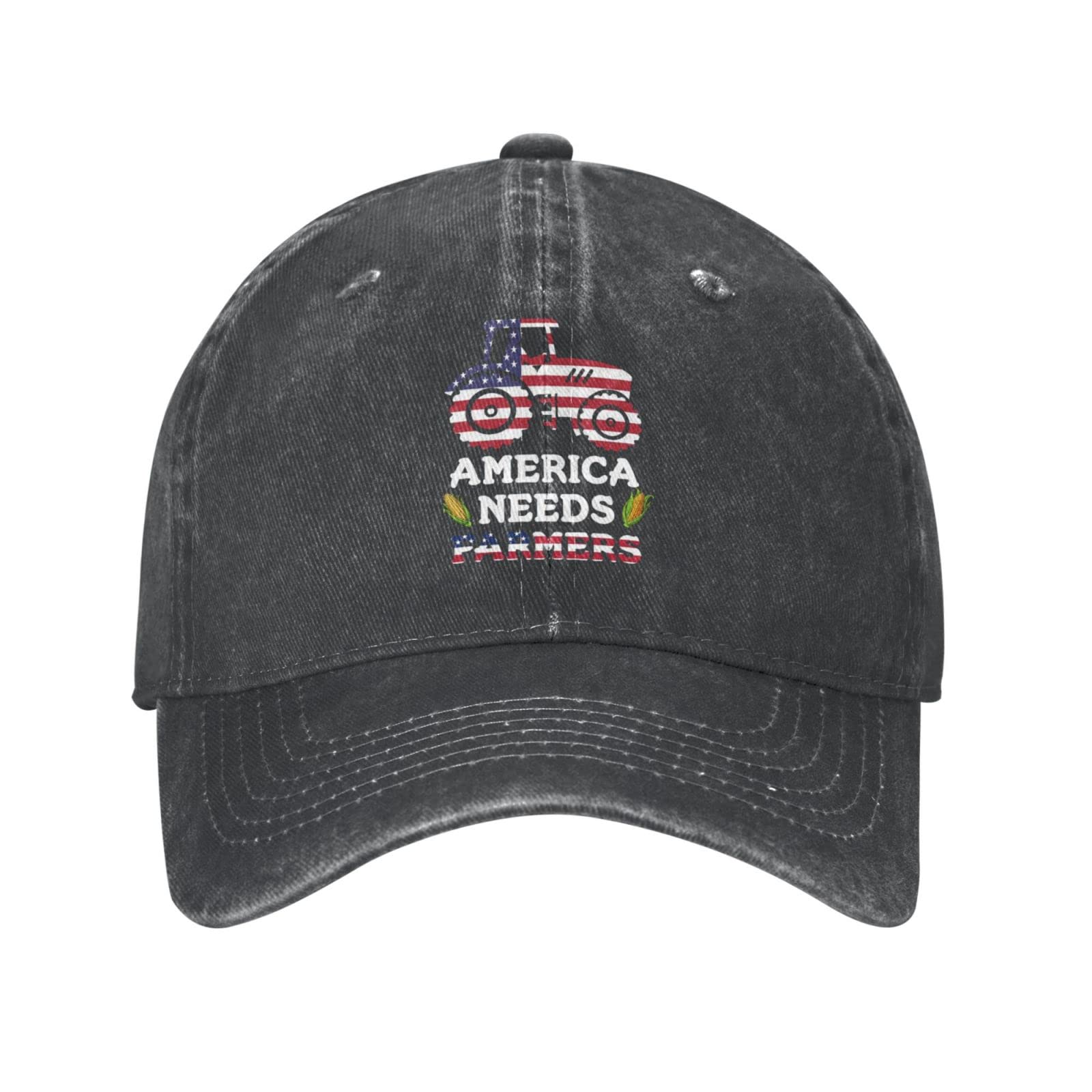 American Farmer Cap - USA Needs Farmers Hat for Men & Women - Trendy Baseball Cap for Outdoor Work, Farming, and Casual Wear