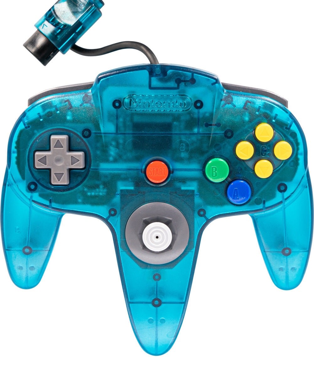 Original Nintendo 64 Console - Ice Blue Edition | Retro Gaming System for Classic N64 Games | Perfect for Collectors & Nostalgic Gamers | Living Room, Game Room & Man Cave Decor