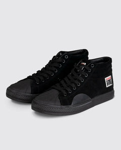Vision Canvas Sneakers for Men & Women - Lightweight Comfortable Casual Shoes for Walking, Running, Gym - Total Black Slip-On Style (Perfect for Everyday Wear, Workout, Travel)