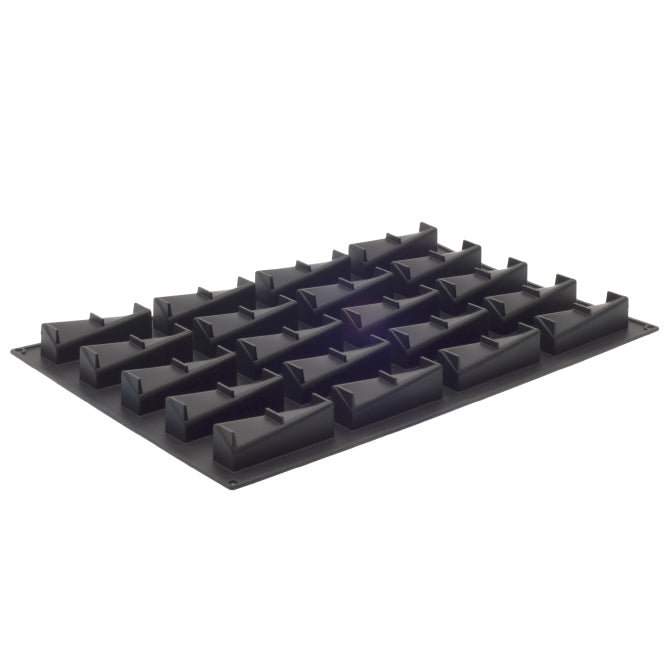 Pavoflex Silicone Twisted Rectangle 20 Forms - Non-Stick Baking Molds for Cupcakes, Brownies, and Chocolate - Perfect for Home Baking, Parties, and Gift Packaging