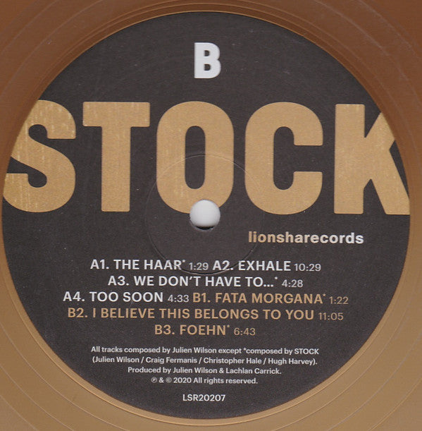 Julien Wilson Stock LP Limited Edition Gold Vinyl Mint Condition - Perfect for Jazz Collectors & Audiophiles