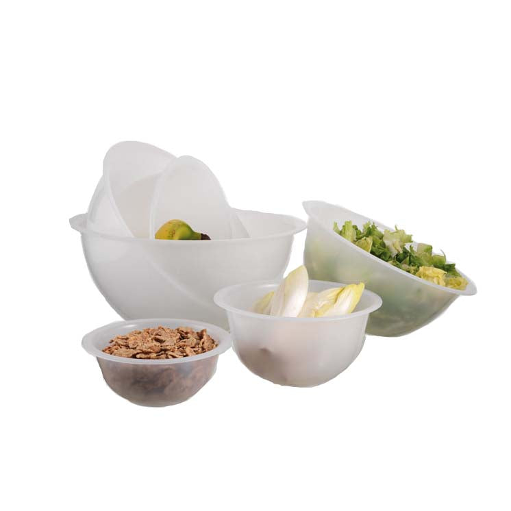 MATFER 9.5-Inch Plastic Hemispherical Mixing Bowl - Durable & Lightweight Kitchen Essential for Baking, Cooking, and Food Prep