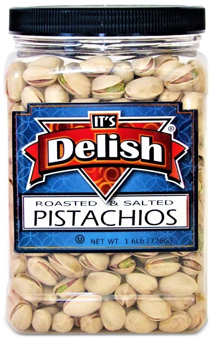 Premium Roasted & Salted Pistachios with Natural Sea Salt, 1.6 LBS (24oz) Jumbo Resealable Jar – Perfect for Snacking, Gifts & Healthy Diet