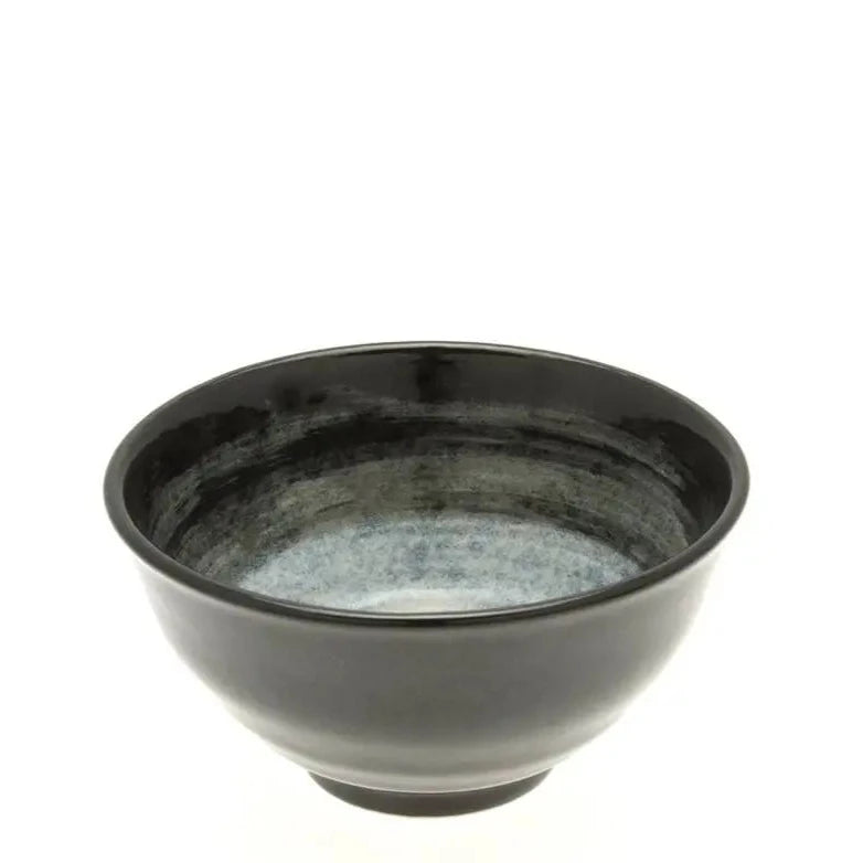 Miya Rice Bowl Arctic Night 4 5/8 Inches - Premium Ceramic Soup Bowl for Ramen, Noodles & Rice - Microwave & Dishwasher Safe - Elegant Dinnerware for Home & Restaurant Use