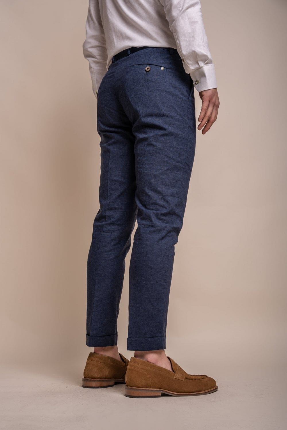 Cavani Alvari Navy Blue Two Piece Suit for Men | Premium Slim Fit Business Suit | Perfect for Weddings, Office & Formal Events
