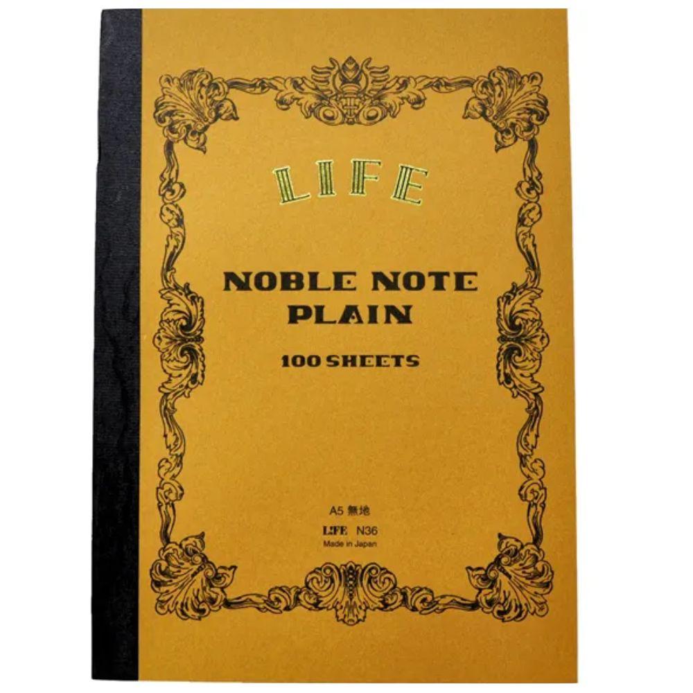 Premium A5 Unruled Notebook - 100 Pages of High-Quality Writing Paper for Journaling, Note Taking & Sketching | Life Noble N36 | Perfect for Students, Office & Creative Projects