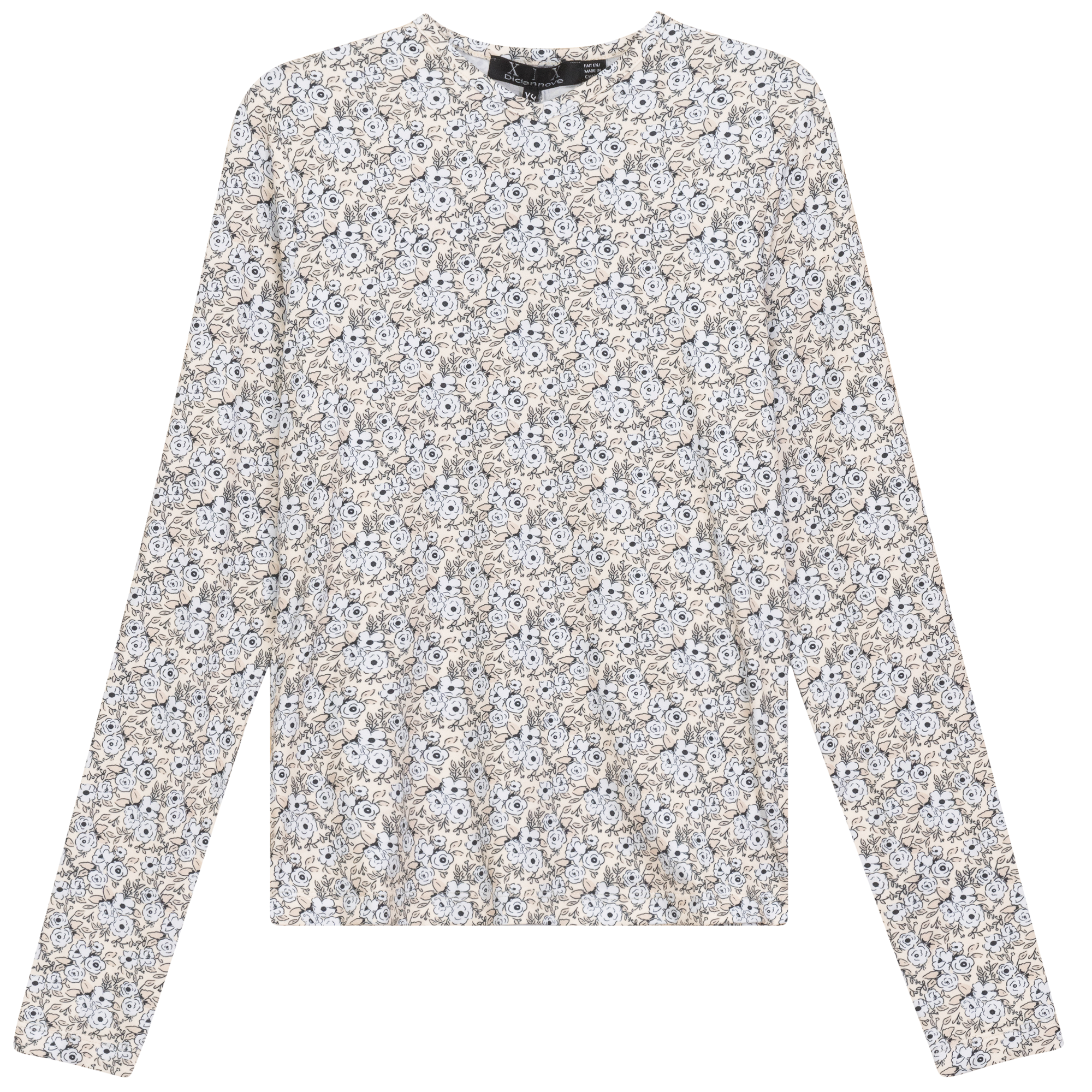 Printed V Neck Long Sleeve T-Shirt for Women - Fashion Casual Top for Everyday Wear, Work & Outings