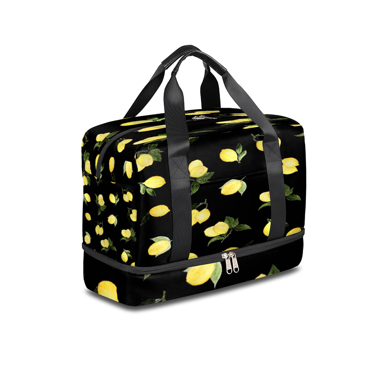 Waterproof Travel Duffel Bag with Wet Pocket & Shoe Compartment - Lightweight Gym Tote for Men & Women - Perfect for Sports, Weekend Getaways & Overnight Trips