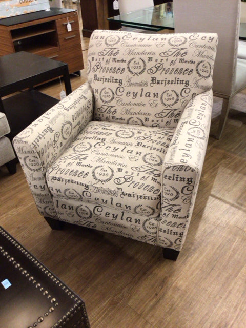 Ashley Furniture Script Fabric Arm Chair - Comfortable Upholstered Living Room Chair for Home Office, Lounge & Reading