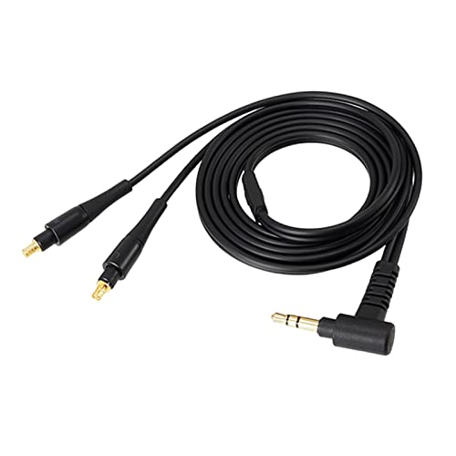 Premium HiFi Headphone Replacement Cable - 3.5mm/4.4mm Balanced Audio Upgrade Cable with 2-Pin A2DC Connector for Audio-Technica ATH-SR9 Headphones (Black, 4.4mm Version) - Perfect for Audiophiles, Studio Monitoring & High-End Music Listening