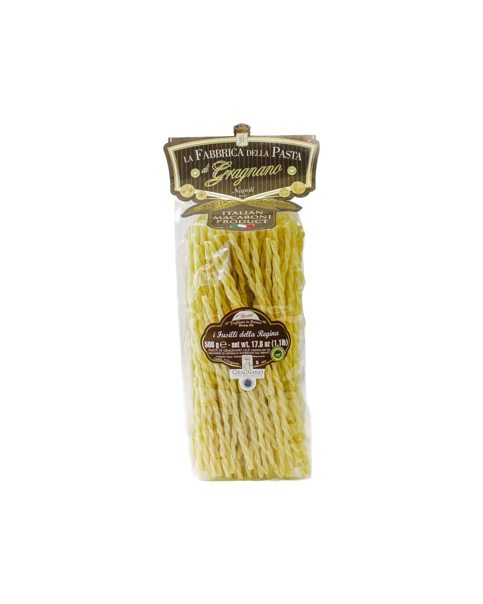 La Fabbrica della Pasta Fusilli Della Regina Premium Italian Pasta - Perfect for Pasta Salads, Creamy Sauces & Family Dinners