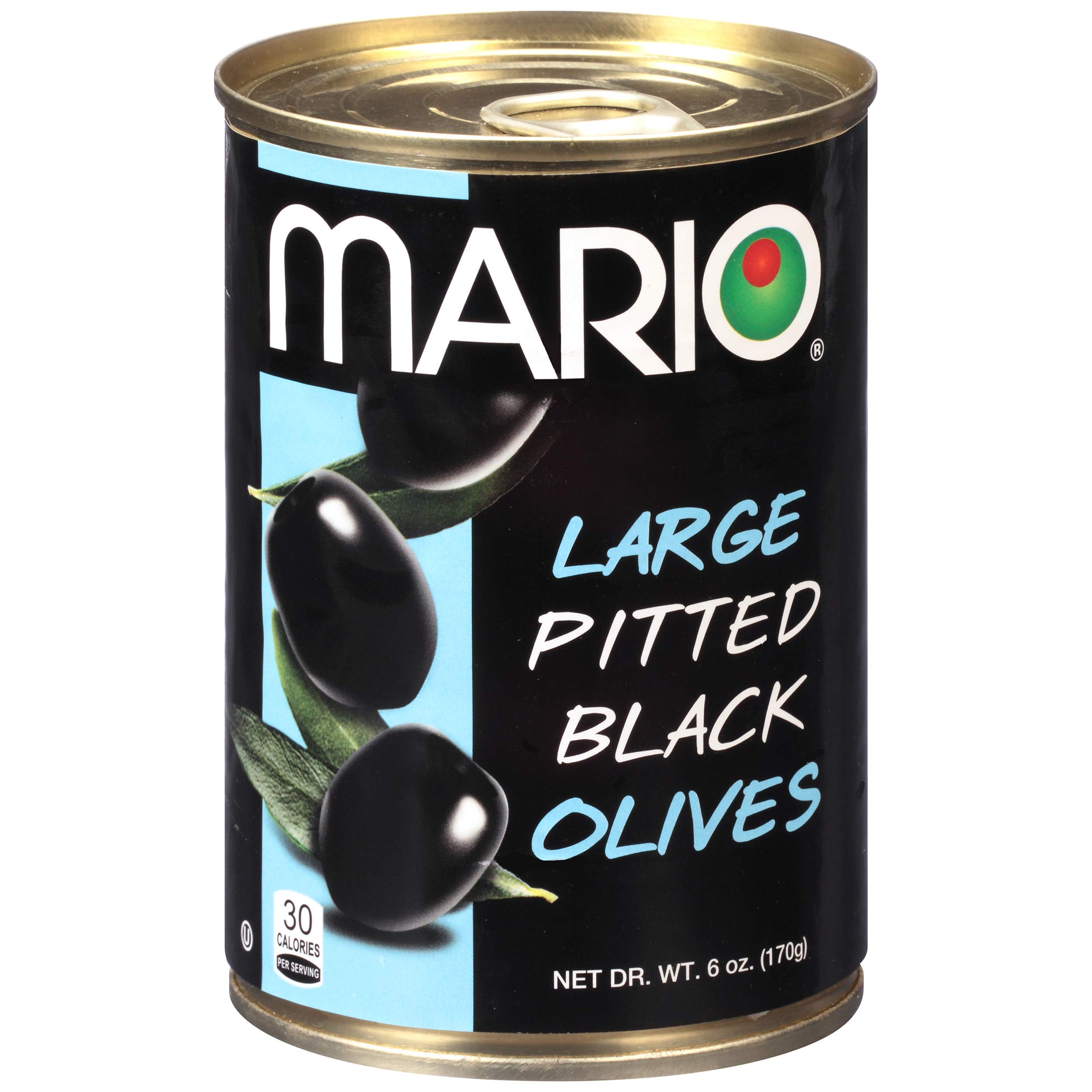 4 Pack Large Ripe Olives by Mario Camacho | Premium Quality Pitted Olives for Salads, Pizzas & Mediterranean Dishes