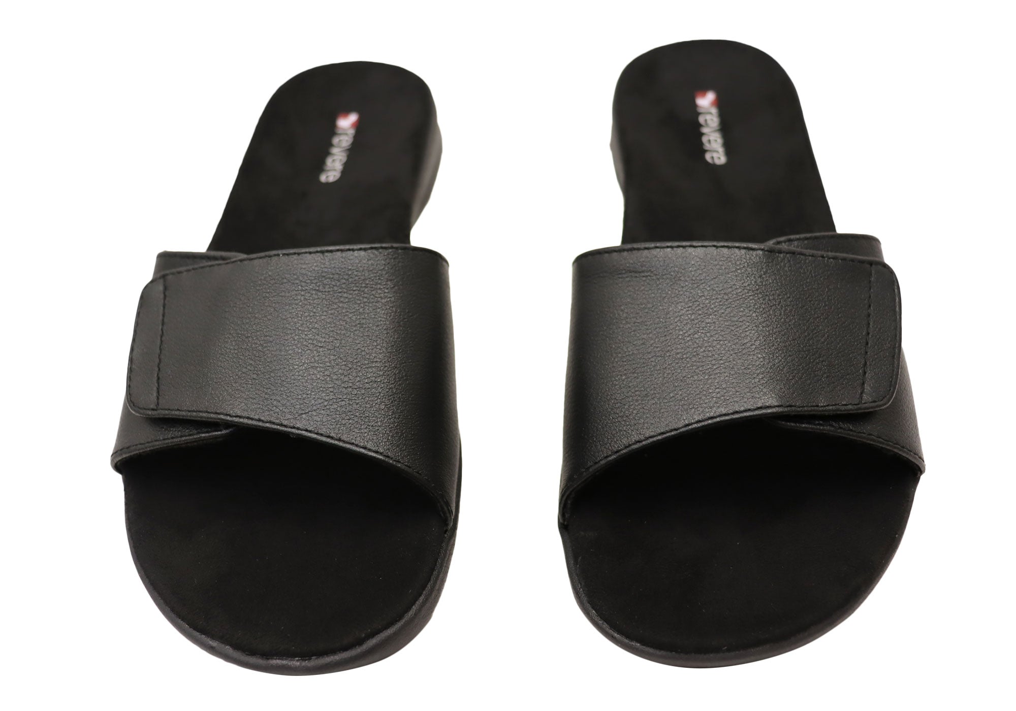 Revere Macau Women's Comfortable Leather Slides Sandals - Casual Summer Shoes for Beach, Pool & Home Wear