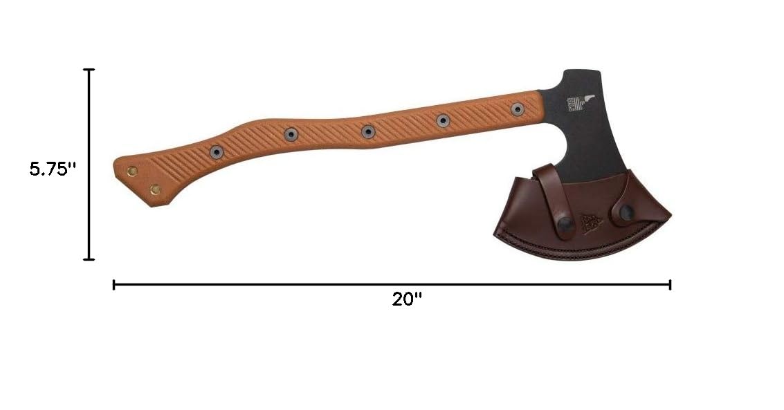 TOPS Knives TPHIM01 High Impact Survival Axe - Tactical Camping, Bushcraft & Outdoor Adventure Tool for Hiking, Hunting & Emergency Preparedness