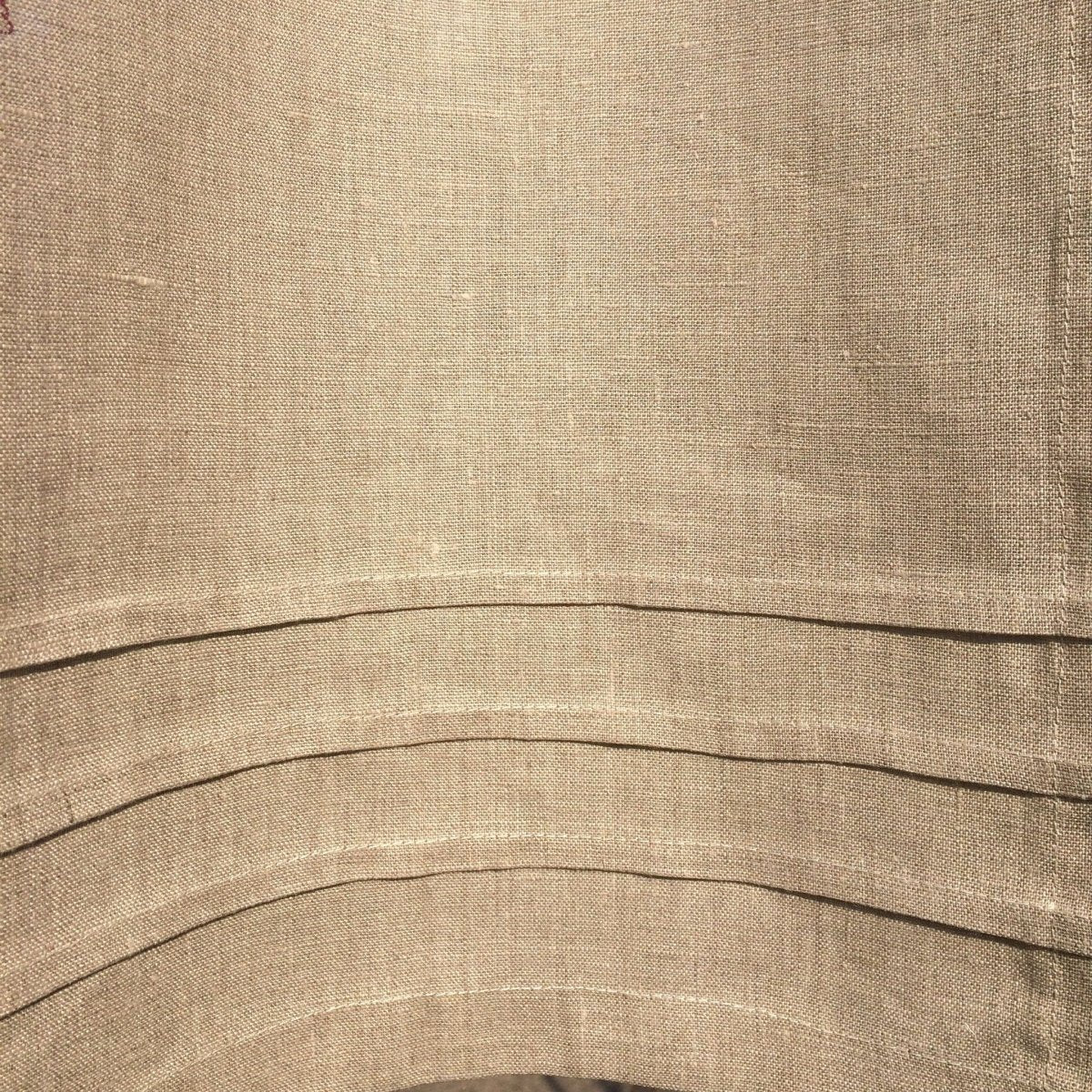 Chelsea Wine Fleur de Lis Linen Window Curtains - Elegant French-Inspired Linen Drapes for Living Room & Bedroom - Light Filtering & Privacy Sheer Curtain Panels