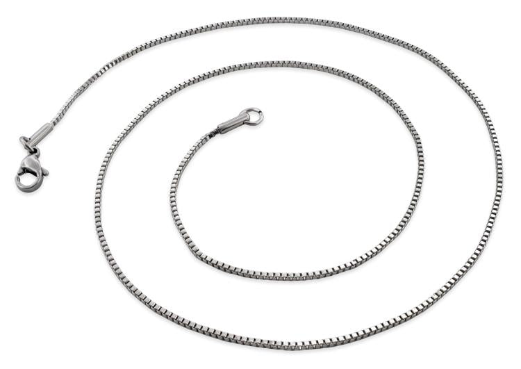 1.2mm Stainless Steel Box Chain Necklace for Men & Women - Durable Hypoallergenic Jewelry for Everyday Wear, Gifts & Special Occasions