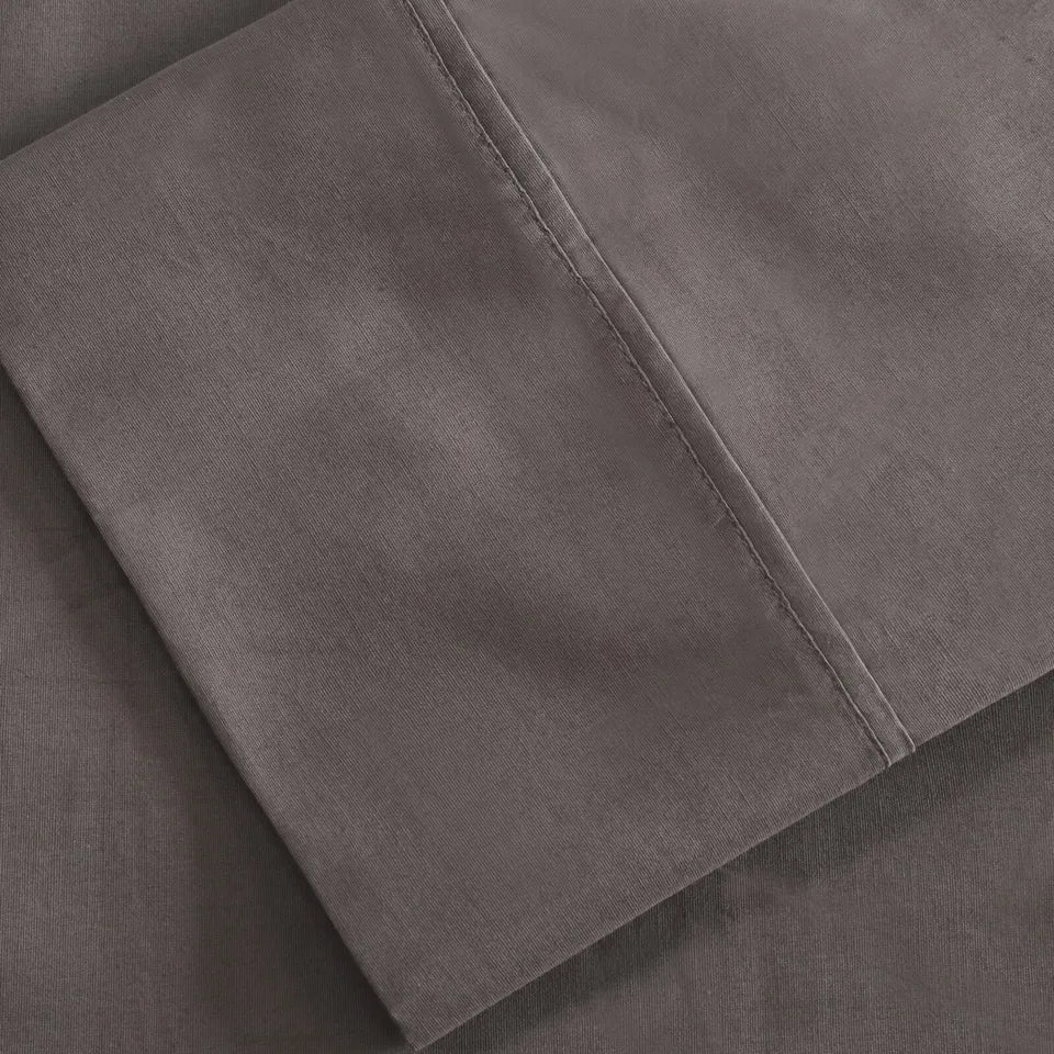 Premium 300 Thread Count 100% Cotton Percale Solid Pillowcase Set - Soft & Breathable Bedding for Hotel-Like Comfort - Perfect for Master Bedroom, Guest Room & Luxury Home Decor