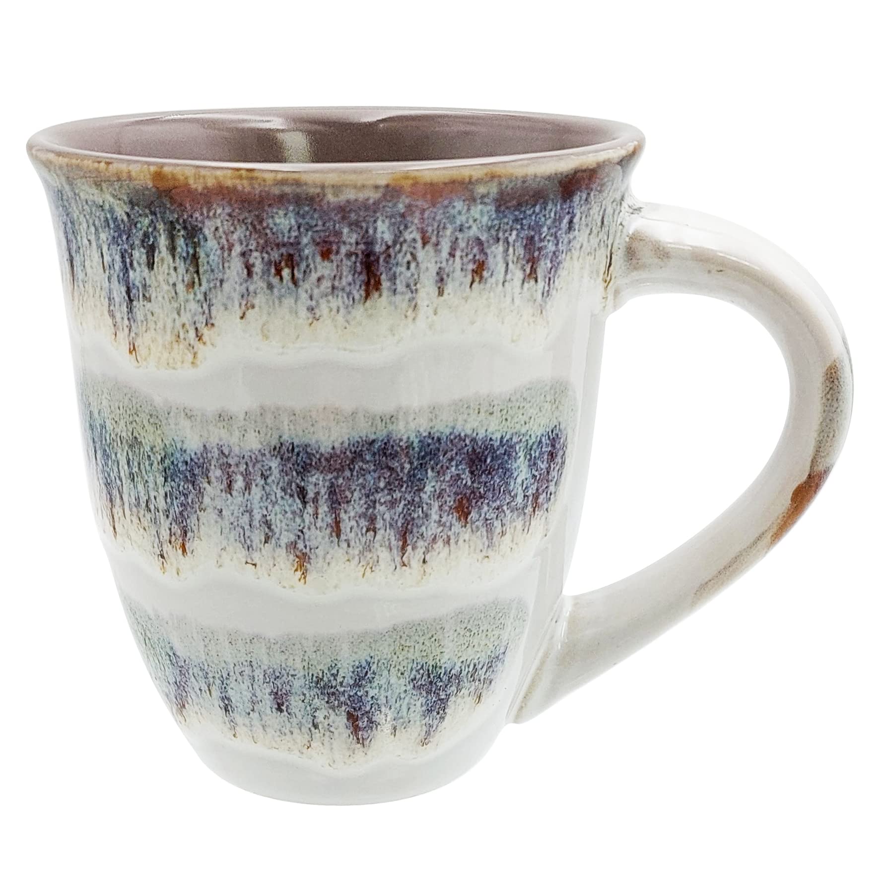 Premium 16 oz Large Ceramic Coffee Mugs Set of 4 - Glazed Novelty Cups with Comfortable Handle - Microwave & Dishwasher Safe - Perfect for Home, Office, Gifts and Coffee Shops
