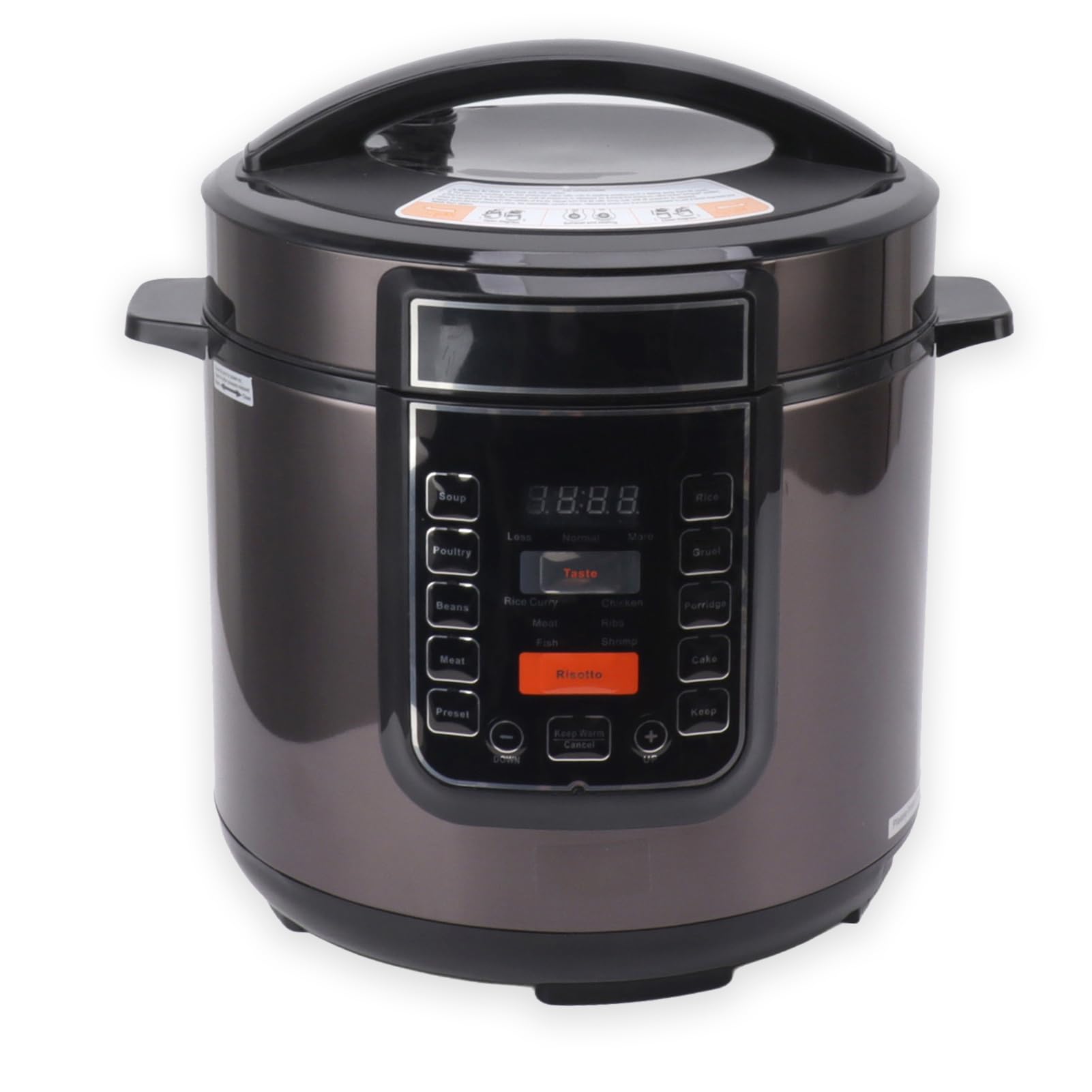 9-in-1 Smart Electric Pressure Cooker & Slow Cooker - Multi-Function Programmable Multicooker for Home Cooking, Meal Prep & Healthy Eating