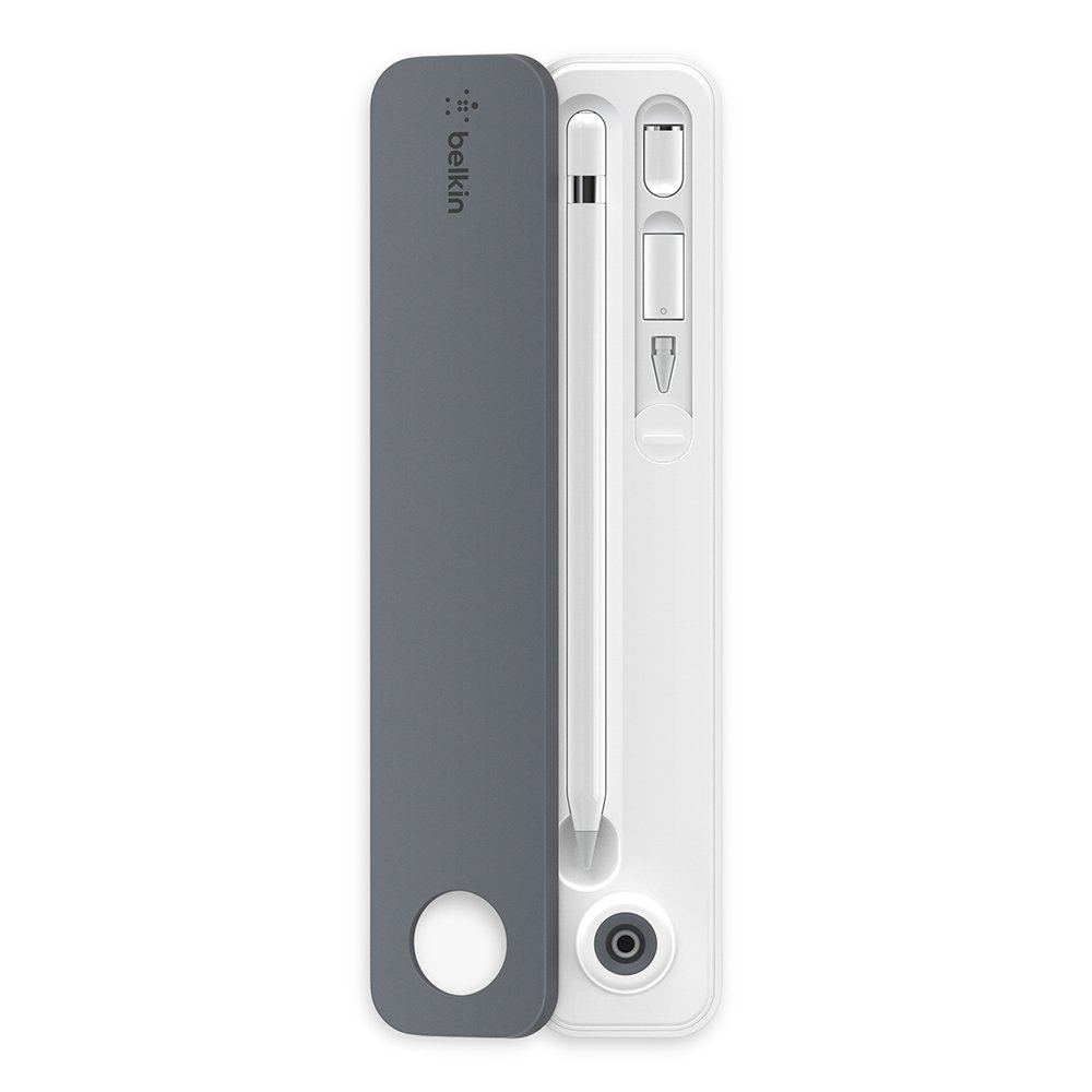 Belkin Apple Pencil Case for iPad Pro/Air/mini - Protective Storage for 1st Gen Apple Pencil & Accessories | Secure Pencil Holder with Tip & Cap Protection | Perfect for Artists, Students & Professionals