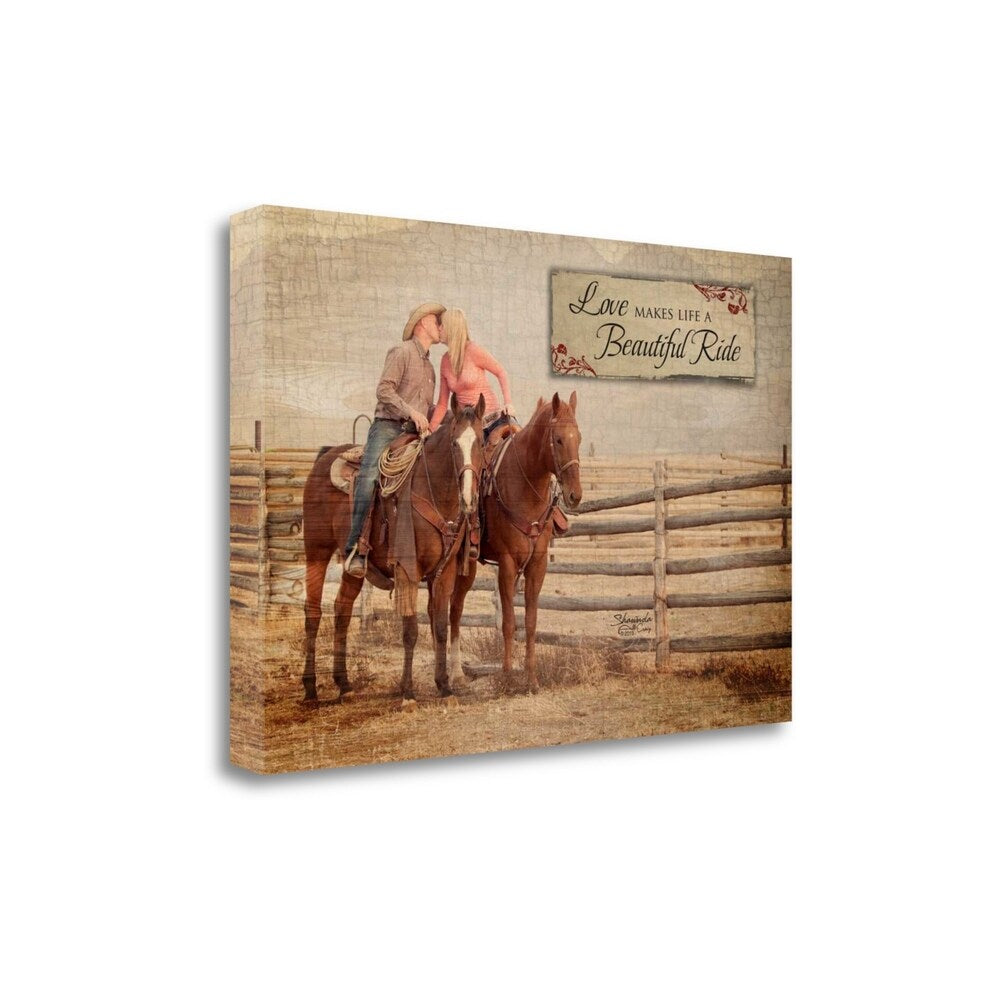 Beautiful Ride By Shawnda Eva - Fine Art Giclee Print on Gallery Wrap Canvas, Ready to Hang Wall Decor - Perfect for Living Room, Bedroom & Office Artwork