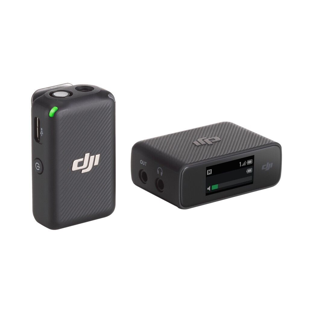 DJI Mic Wireless Lavalier Microphone (1TX + 1RX) - Professional Clip-on Mic for Vlogging, Interviews, YouTube & Live Streaming