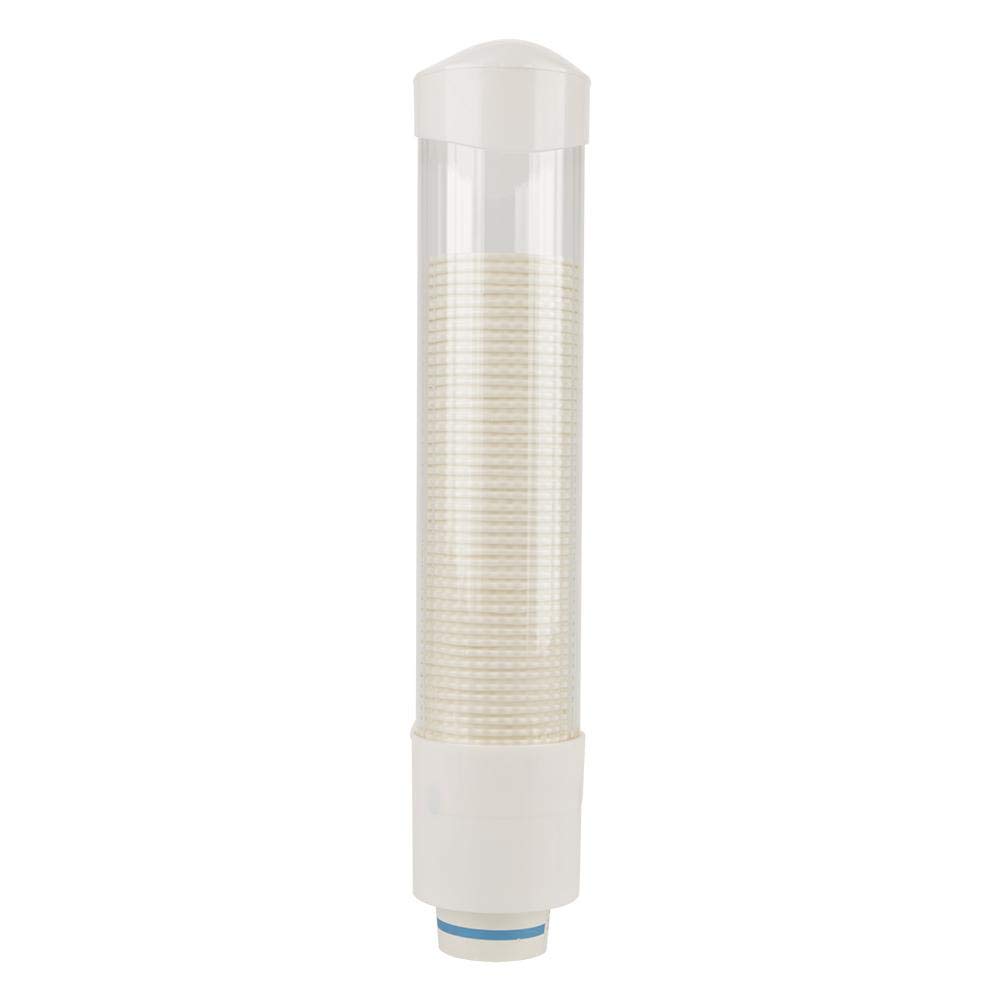 60-80 Cup Plastic Water Dispenser with Pull-Type Mechanism - White | Perfect for Offices, Parties, and Outdoor Events