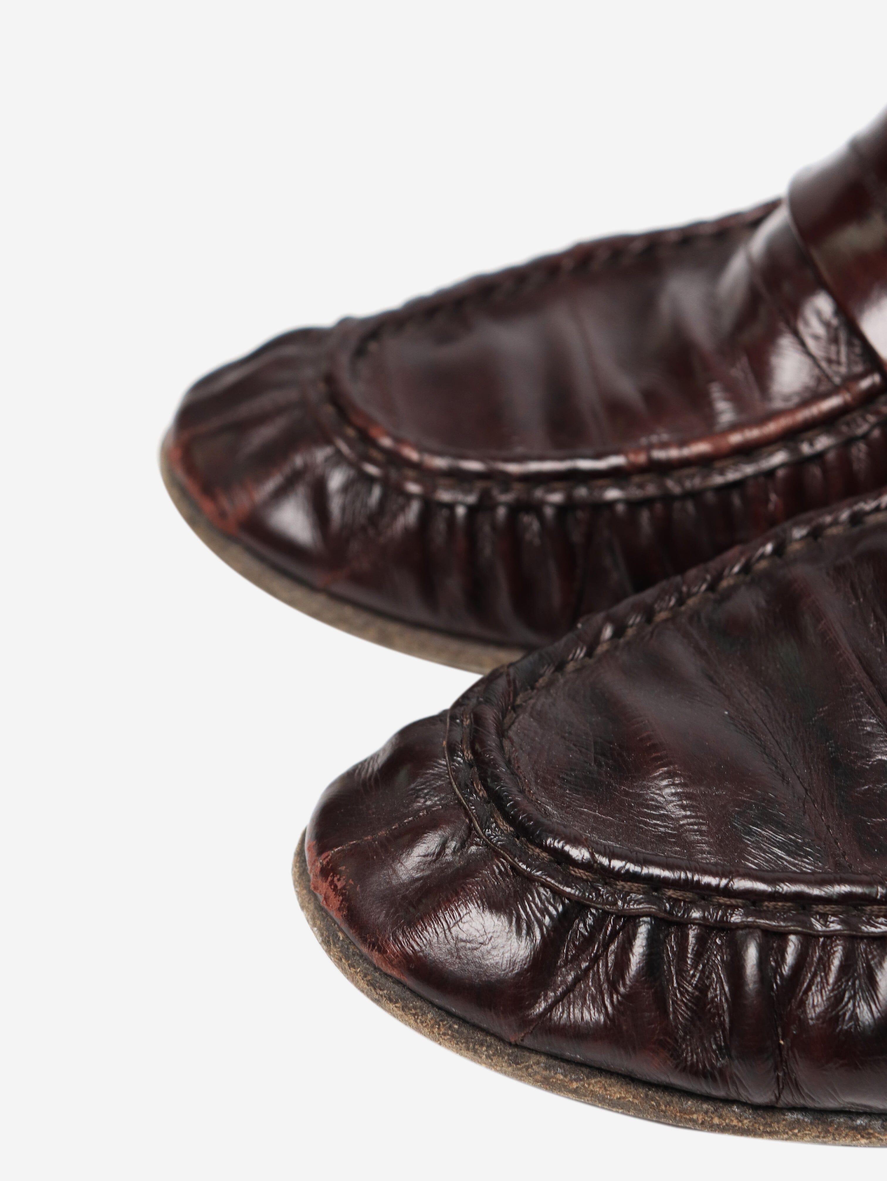 Premium Brown Leather Loafers for Men - Size EU 40 (UK 7) - Comfortable Slip-On Dress Shoes for Business, Casual & Travel