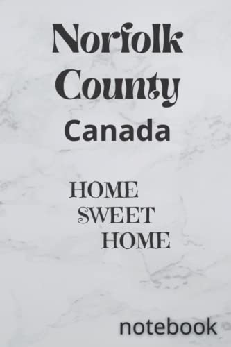 Norfolk County Canada Home Decor - Rustic & Cozy HOME SWEET HOME Wall Art Sign for Farmhouse, Cottage & Living Room Decor