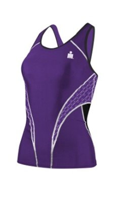 TYR SPORT Women's Ironman Fitted Tankini Tri Top - High Performance Swimwear for Competitive Swimming & Triathlon Training