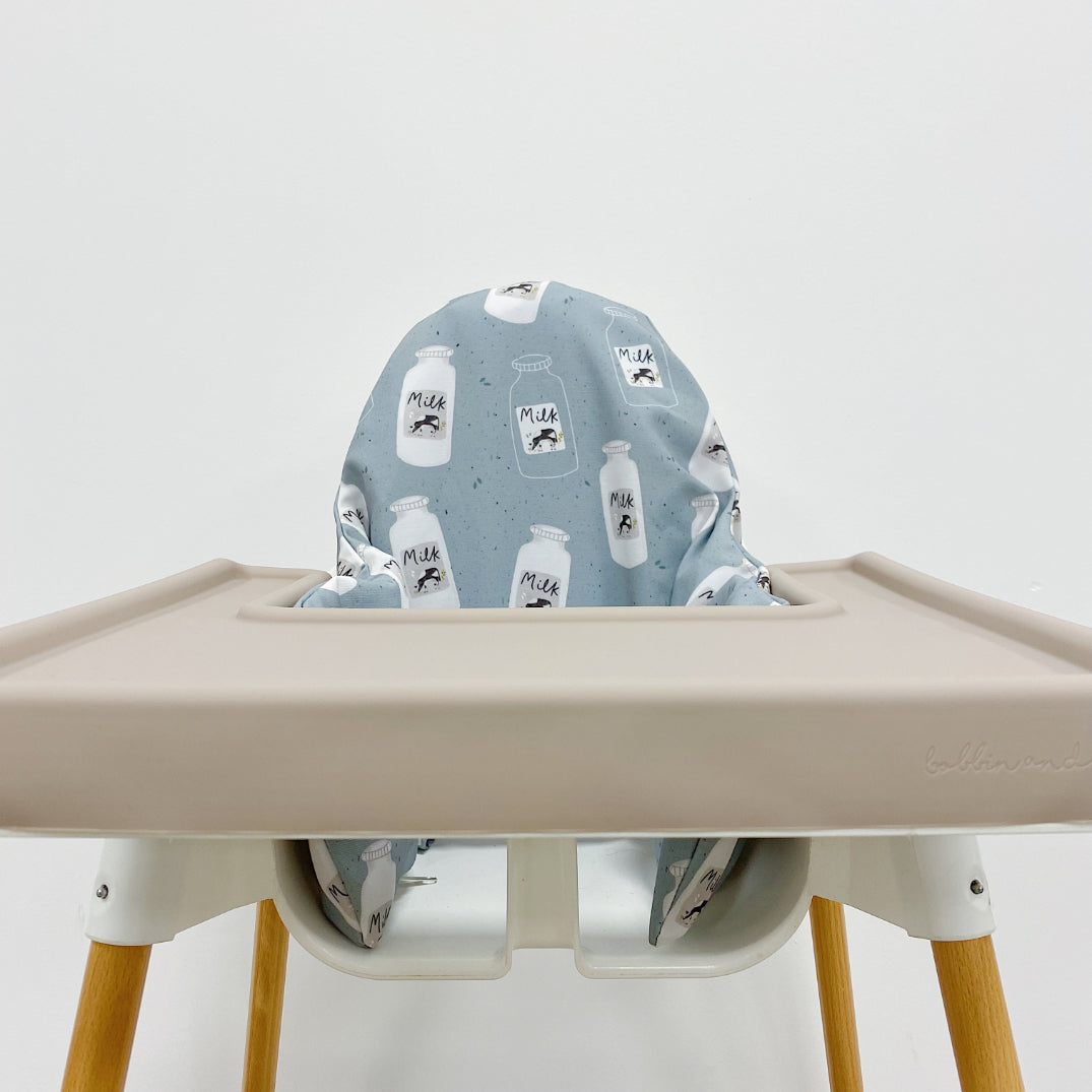 IKEA Highchair Cushion Cover - Soft Cow Print Baby Dining Chair Seat Protector - Perfect for Nursery, Kitchen & Restaurant Use