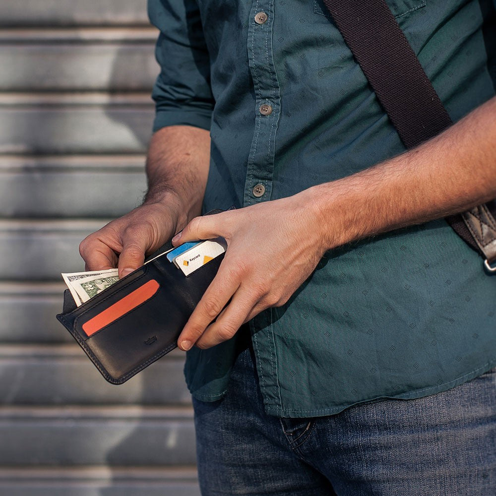 Bellroy Hide & Seek Wallet - Slim RFID Blocking Minimalist Leather Wallet for Men | Perfect for Travel, Everyday Carry & Secure Card Storage
