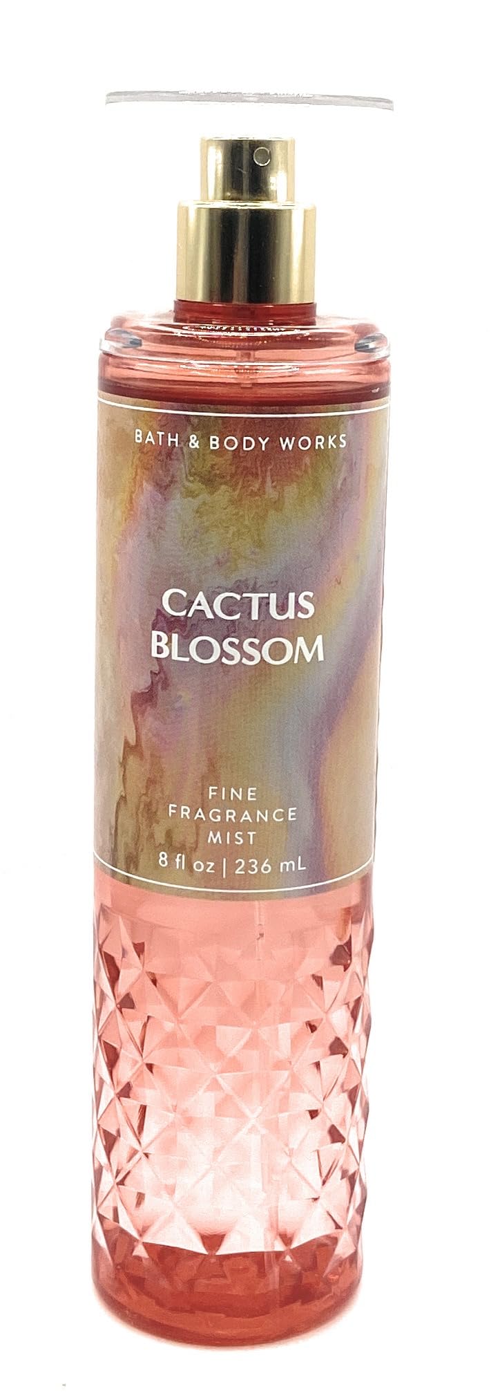 Bath & Body Works Cactus Blossom Body Mist 8oz - Limited Edition 2023 Fragrance Spray with Diamond Plate Bottle | Fresh Floral Scent for Women, Daily Use & Gift Giving