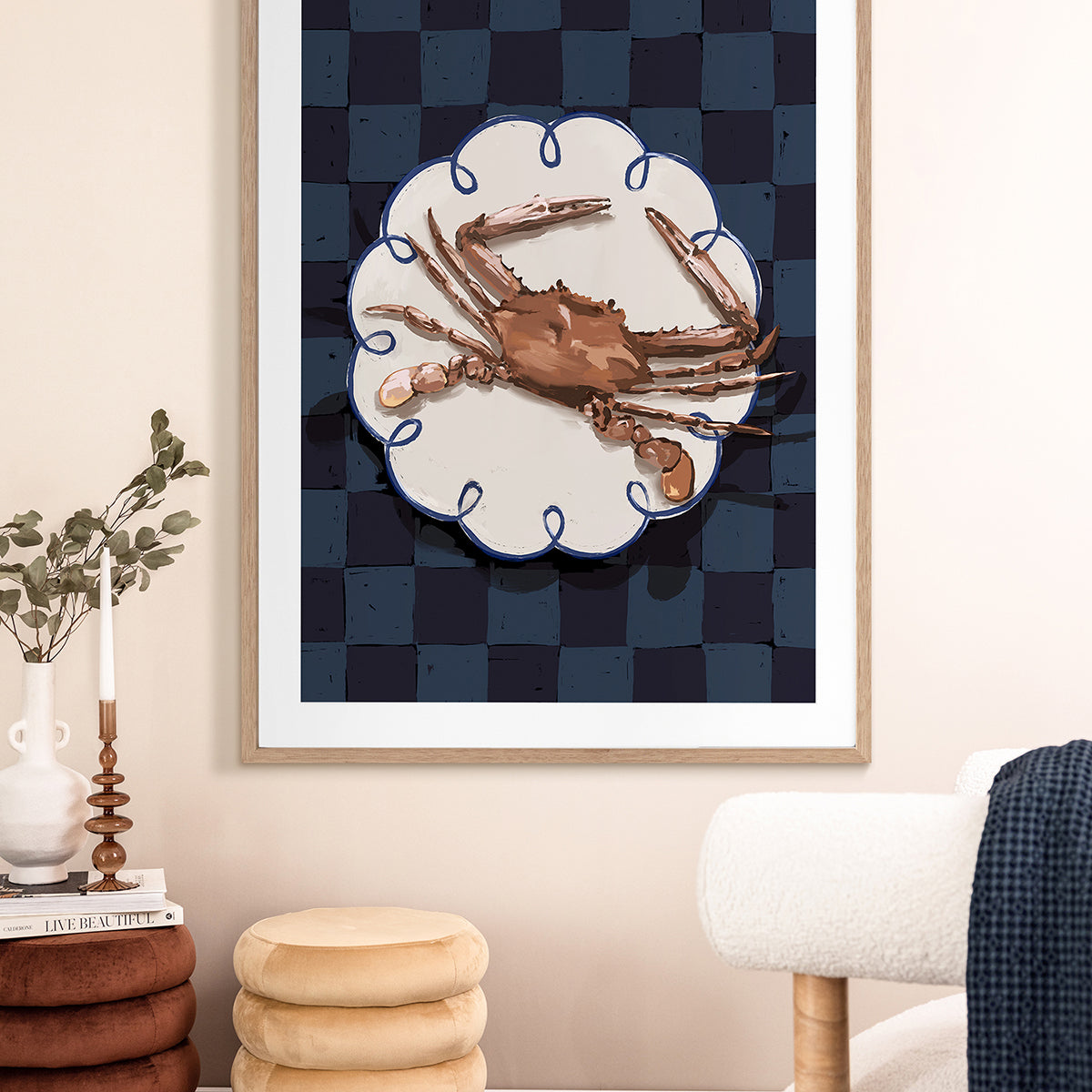 Crustacean Deep Portrait Art Print - Stunning Marine Life Wall Decor for Living Room, Office & Coastal Home Decor