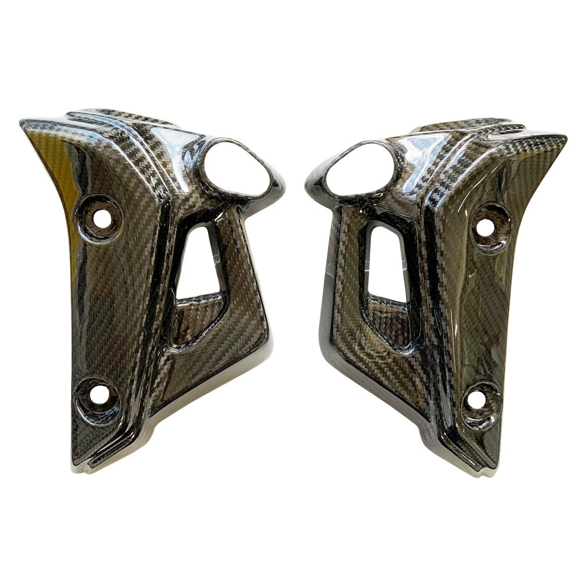 Carbon Fiber Radiator Cowl Cover for Yamaha MT-07 2021 | Lightweight & Durable Motorcycle Accessory | Perfect for Street Riding & Custom Bike Builds