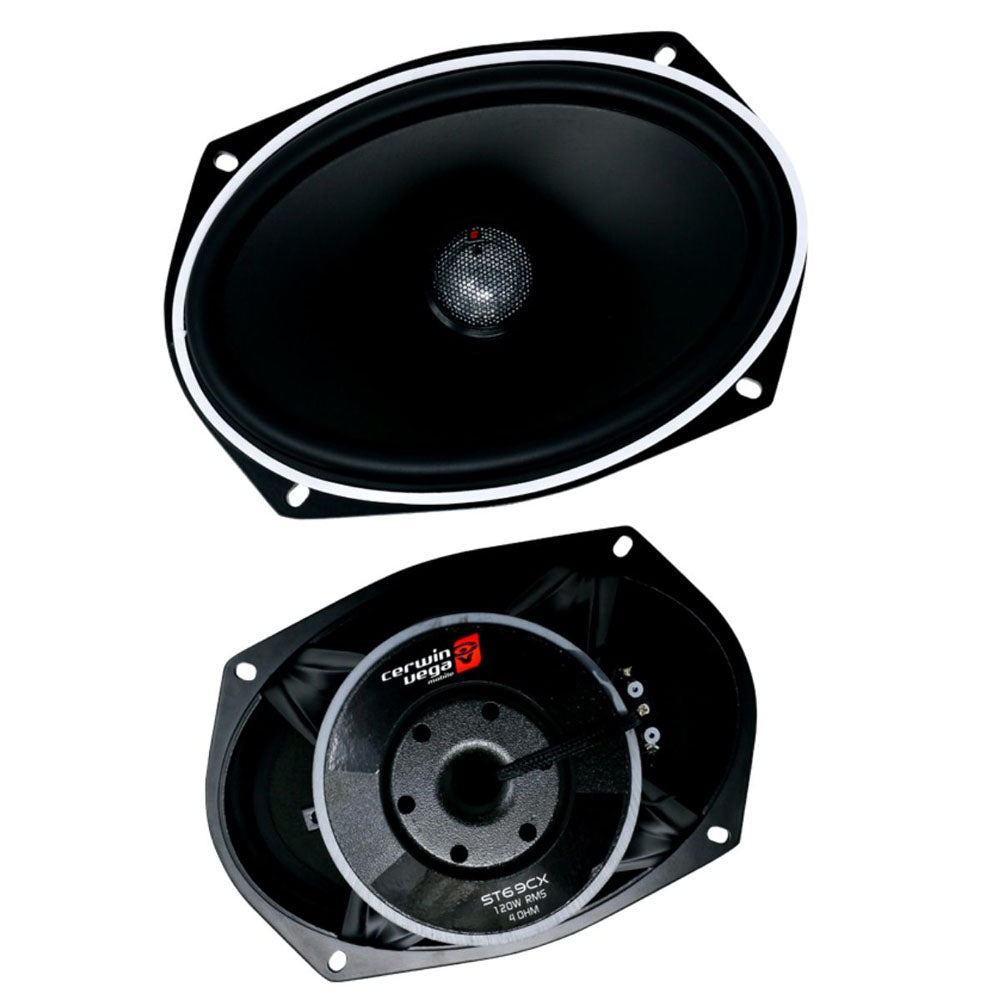 Cerwin Vega ST69CX Stroker Marine Series 6X9 2-Way Coaxial Speakers - Waterproof Boat Audio for Marine & Outdoor Use