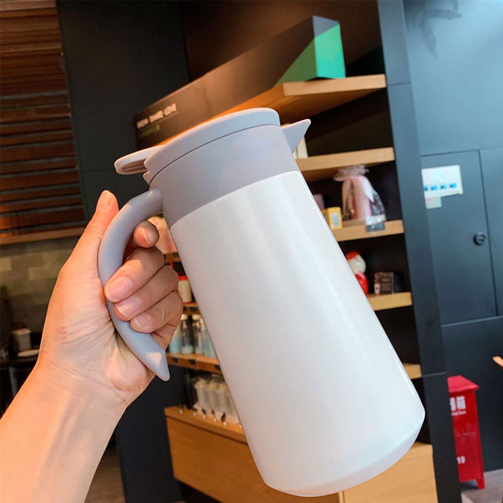 Vacuum Insulated Coffee Carafe - 27oz Stainless Steel Tea Pot for Coffee, Milk & Tea - Perfect for Home & Office