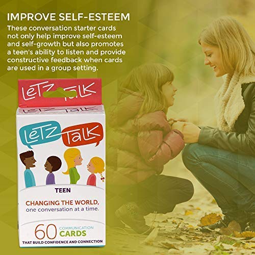 Teen Conversation Cards - Build Confidence & Emotional Intelligence with Communication Cards for Family Games, Classroom & Therapy - Perfect for Easter Basket Stuffers & Social Skills Development