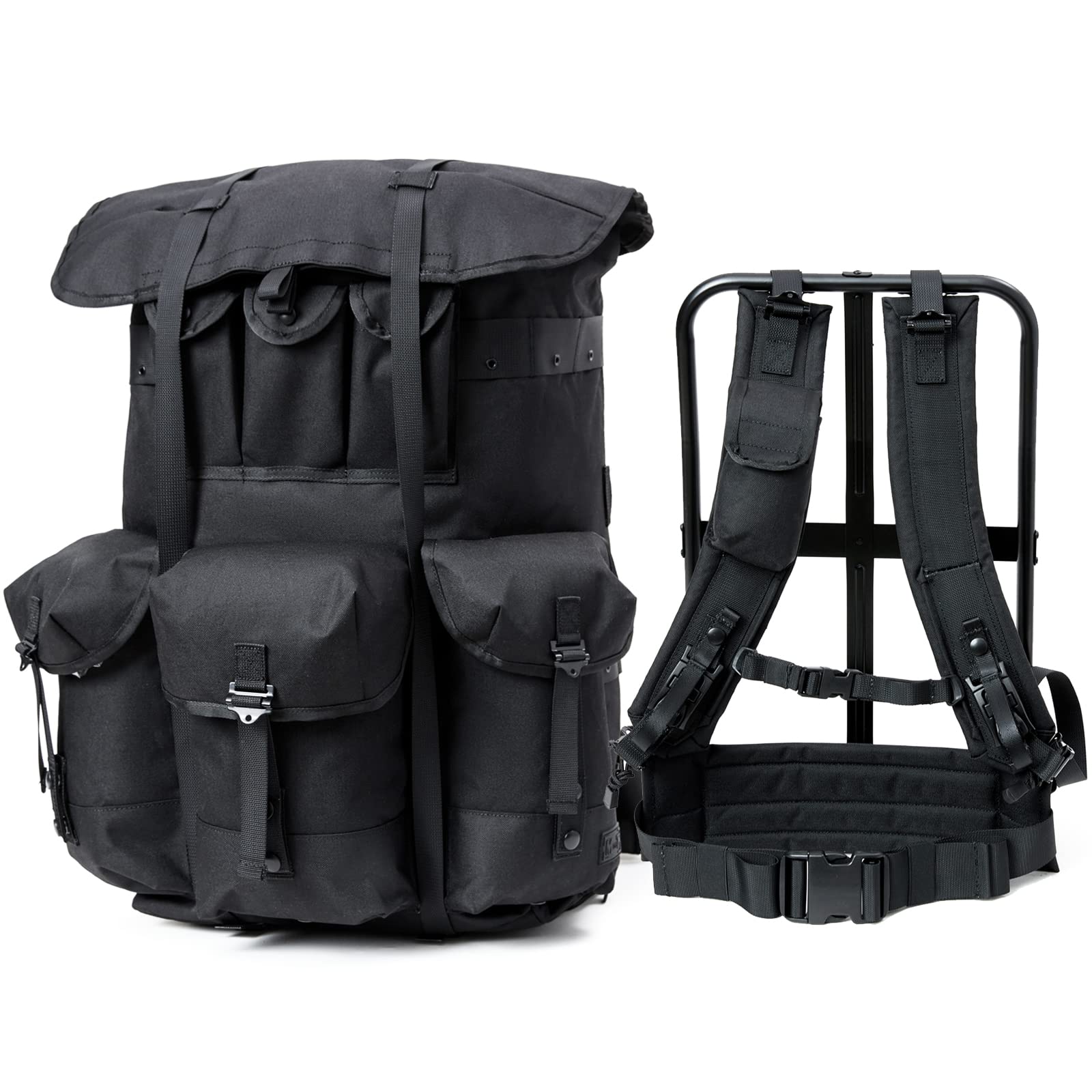 MT Military Alice Pack Army Survival Combat Rucksack Backpack - Durable Tactical Backpack for Hiking, Camping & Outdoor Adventures