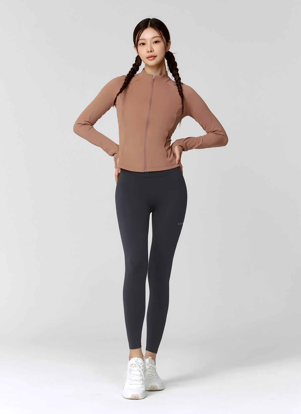 Active Slim Fit Warm Silky Zip Up Hoodie for Women - Lightweight Comfortable Fleece Jacket for Running, Yoga & Outdoor Activities