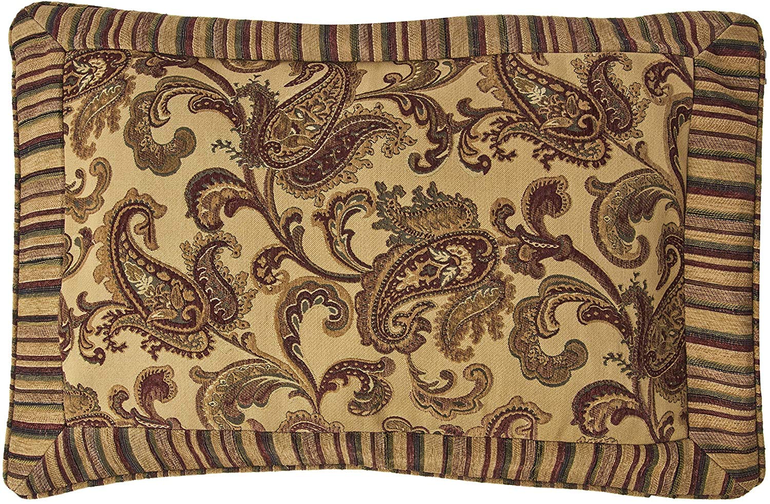 Luxury 6-Piece Heavyweight Paisley Chenille Comforter Set with Exotic Blooms - King Size Bedding for Master Bedroom & Guest Room Decor