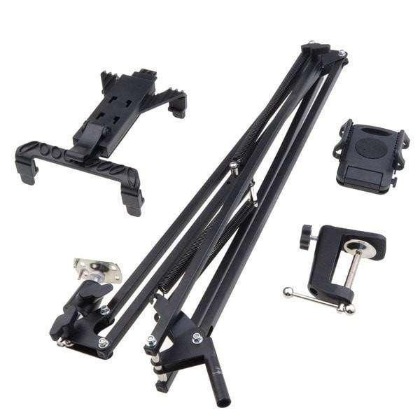 Adjustable Articulated Arm Tablet Holder - Sturdy & Flexible Stand for iPad, Samsung, Kindle - Perfect for Bed, Couch, Office & Kitchen Use