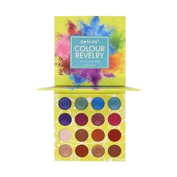 Colour Reverly 16-Color Eyeshadow Palette - Highly Pigmented, Long-Lasting Makeup for Day & Night Looks | Perfect for Parties, Weddings & Everyday Wear