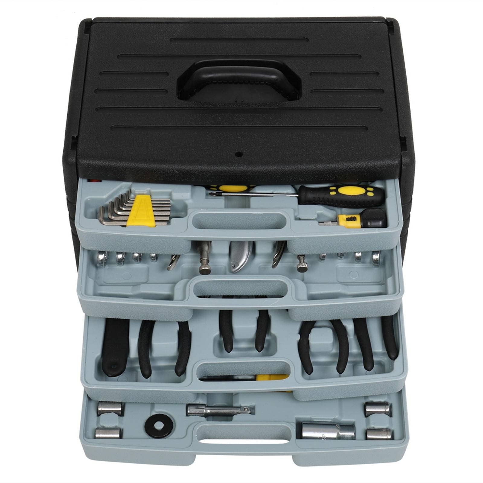 NC 99PC Professional Machine Tool Set - Grey & Black - Perfect for DIY Projects, Home Repairs, and Automotive Maintenance